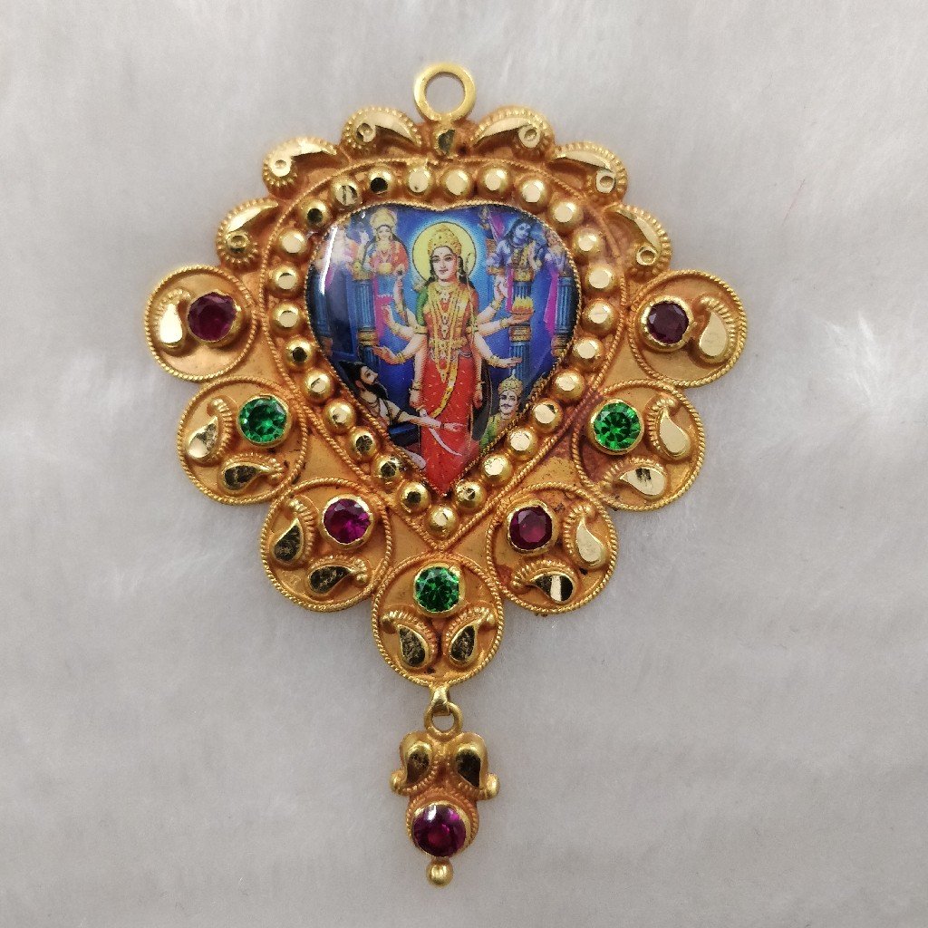 916 Gold Fancy Chepapara Photo Mina Pendant