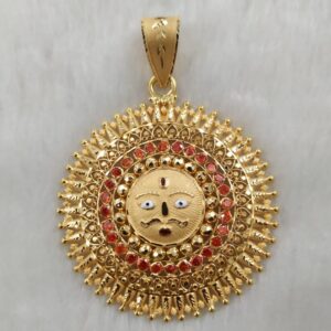 916 Gold Fancy Gent's Surya Pendant