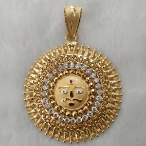 916 Gold Fancy Gent's Surya Pendant