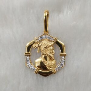916 Gold Fancy Gent's Shivaji Maharaj Pendant