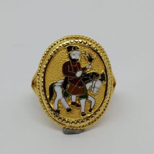 916 Gold Fancy Gent's Ramdevpir Rings