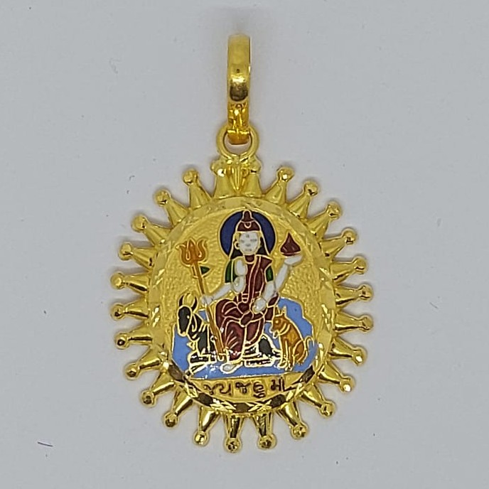 916 Gold Fancy Jahu Maa Pendant