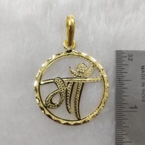 916 Gold Fancy Maa Pendant