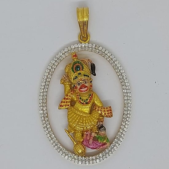 916 Gold Fancy Gent's kastabhanjan dev Pendant