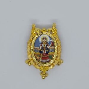 916 Gold Khodiyar Maa Photo Frame Pendant