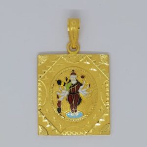 916 Gold Fancy Sadhi Maa Pendant