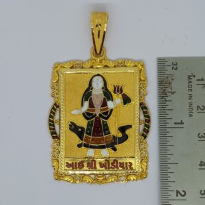 916 Gold Gent's Fancy Khodiyar Maa Pendant