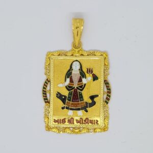 916 Gold Gent's Fancy Khodiyar Maa Pendant