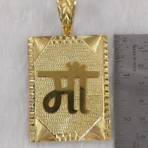 916 Gold Gent's Fancy Maa Pendant