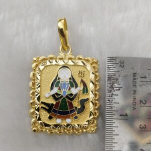 916 Gold Fancy Khodiyar Maa Pendant