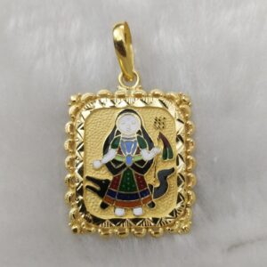 916 Gold Fancy Khodiyar Maa Pendant