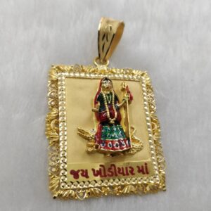 916 Gold Gent's Fancy Khodiyar Maa Pendant