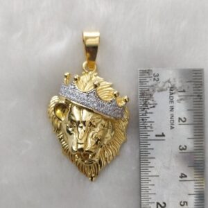 916 Gold Fancy Gent's Lion king's Pendant