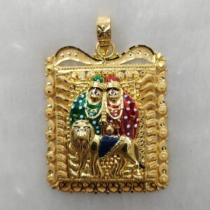 916 Gold Fancy Chamunda Maa Pendant
