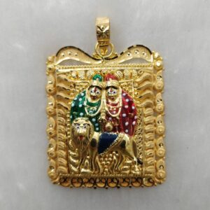 916 Gold Fancy Chamunda Maa Pendant