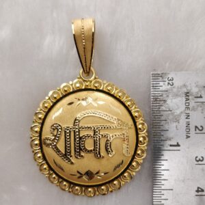916 gold gent's goddess named pendant