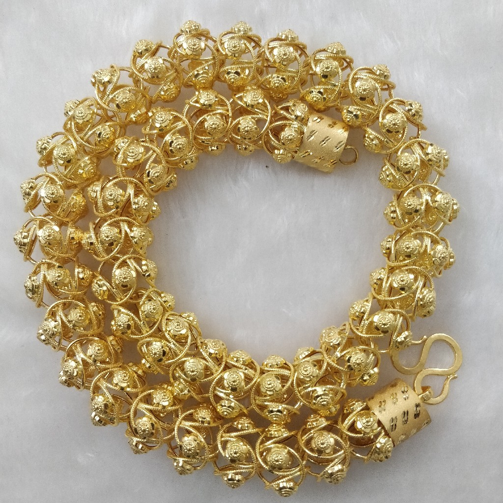 916 Gold Gent's Fancy Chain - Image 2