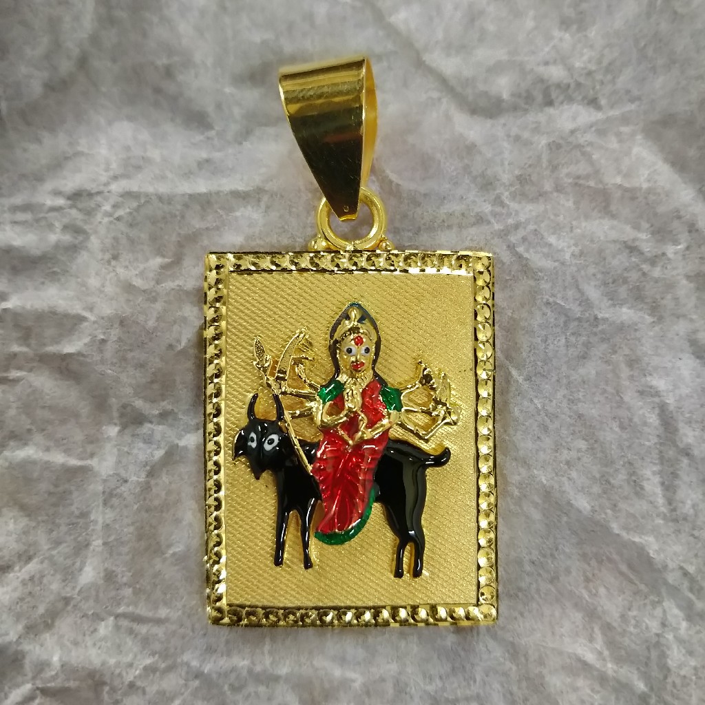 916 Gold Fancy Meladi Maa Pendant