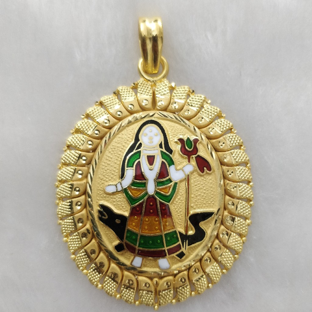 916 Gold Khodiyar Maa Pendant