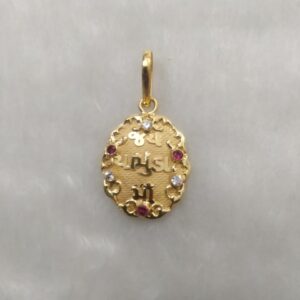 916 Gold Fancy Goddess Named Pendant