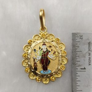 916 Gold Sadhi Maa Pendant