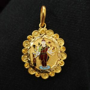 916 Gold Sadhi Maa Pendant