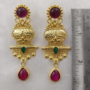 916 gold fancy earrings