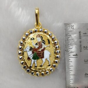 916 Gold Gent's Fancy Gel Maa Pendant
