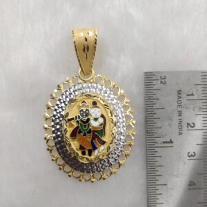 916 Gold Gent's Radha-Krishnan Pendant