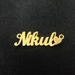 916 Gold Fancy Named Pendant