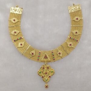 916 Gold bharavadi set