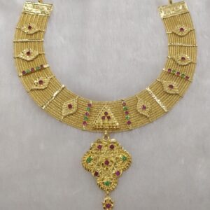 916 Gold bharavadi set