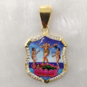 916 Gold Fuljogani Maa Photo mina Pendant