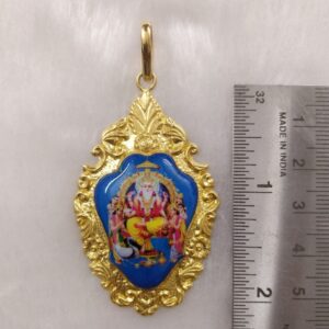 916 Gold Vishvakarma Photo Mina Pendant