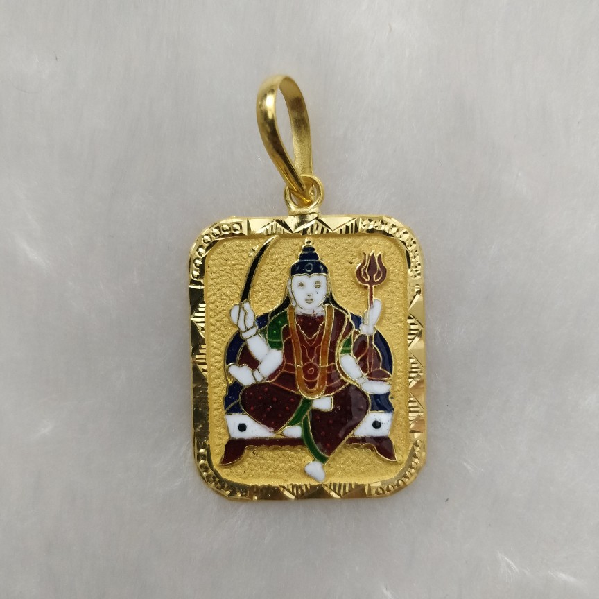 916 Gold Santoshi Maa Pendant