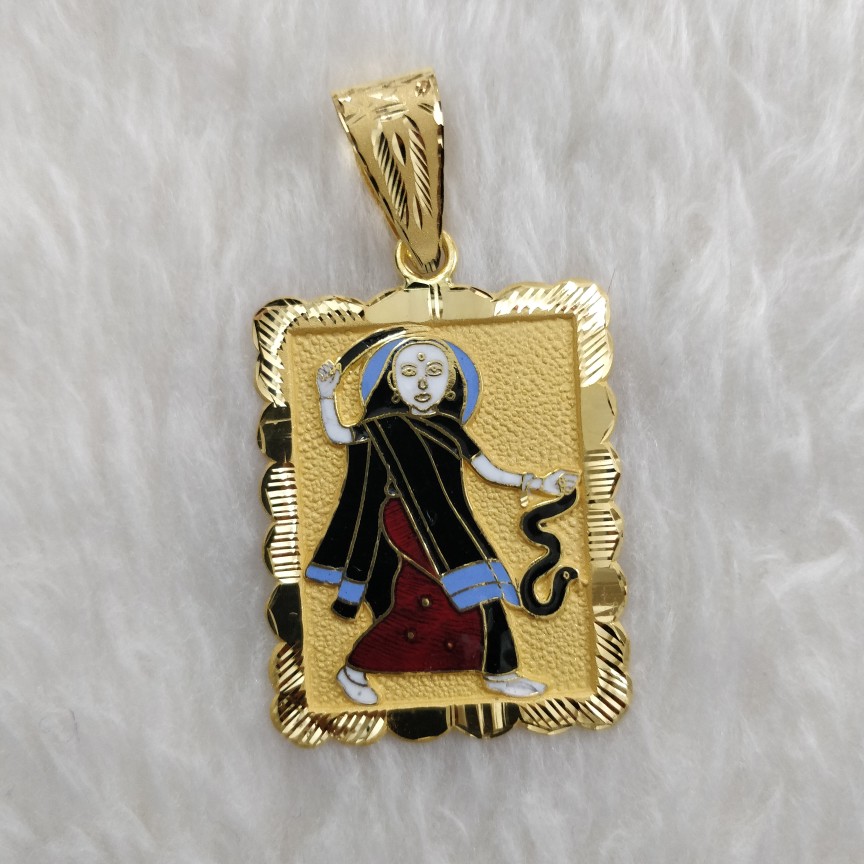 916 Gold Mogal Maa Pendant