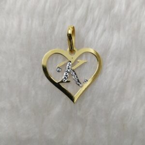 916 Gold Letter pendant