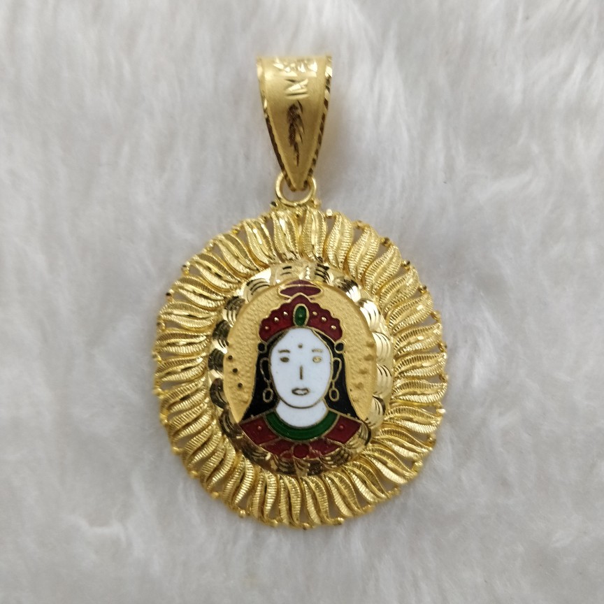 916 Gold Chehar Maa Pendants