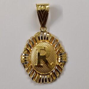 916 Gold Gent's Named Pendant