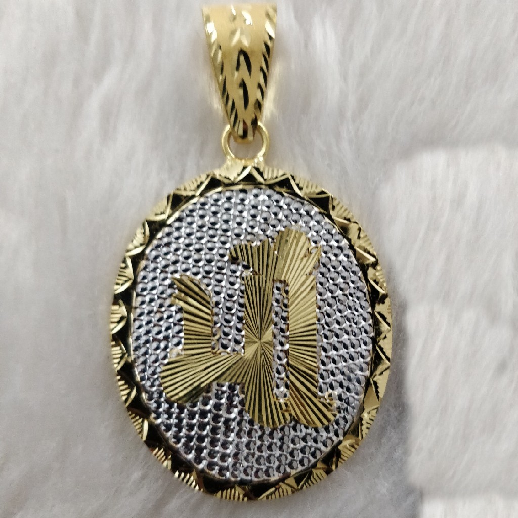 916 Gold Gent's Antique Maa Pendant