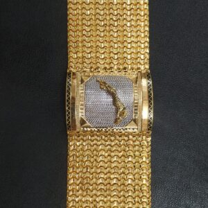 916 Gold Gent's Panther bracelet