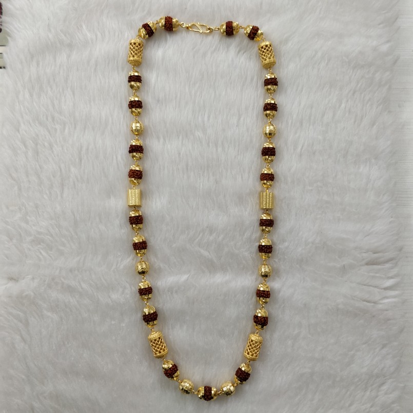 916 Gold Bahubali Gent's Rudraksh Mala