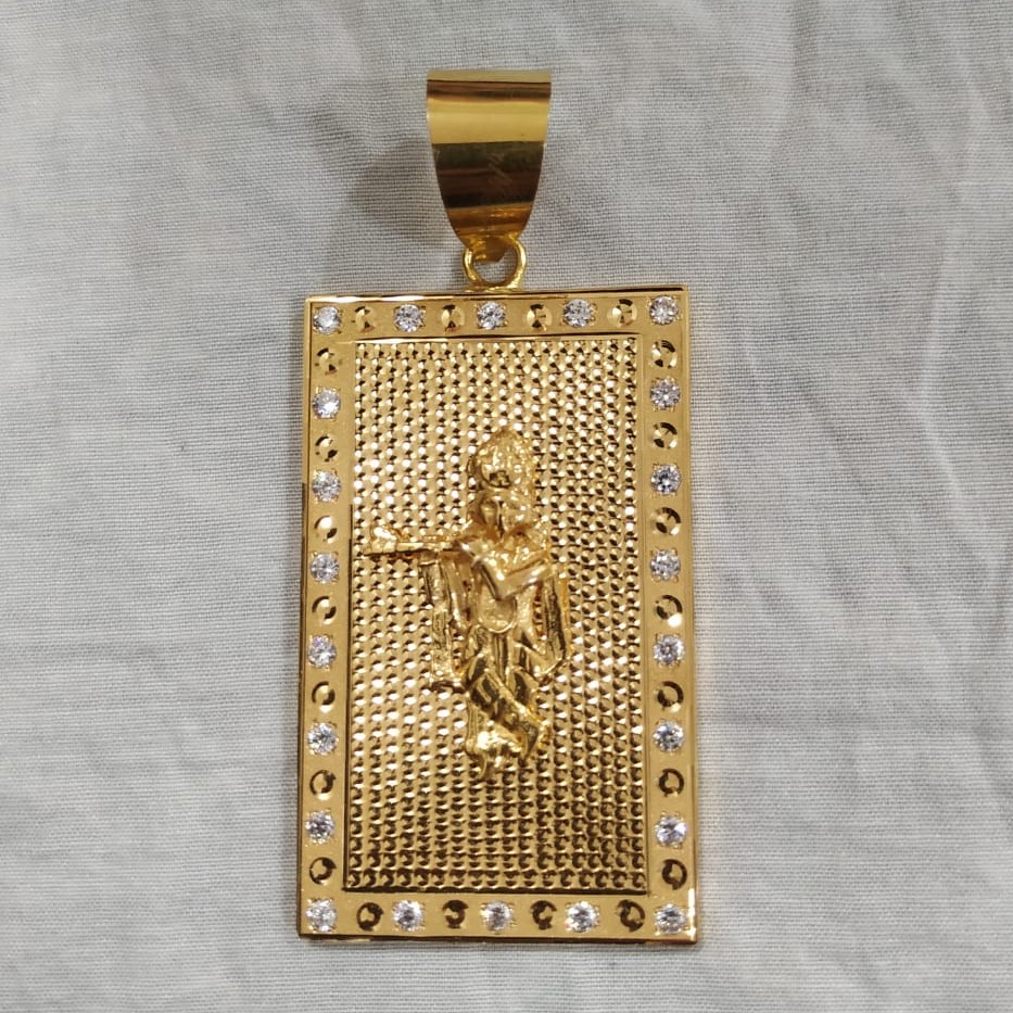Antique Gent's 916 Gold Krishna Pendant