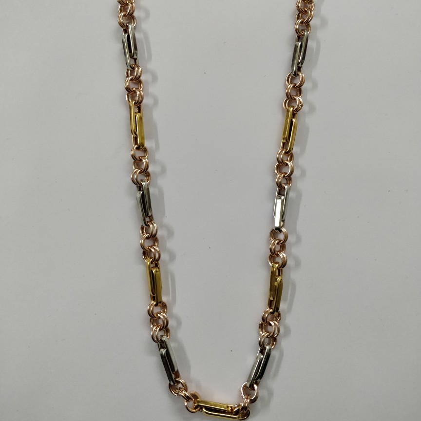 indo Italian lesser print Design 916 Gold Chain - Image 3