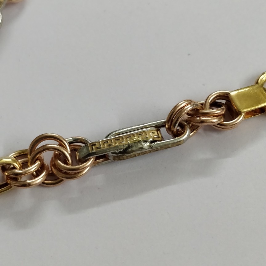 indo Italian lesser print Design 916 Gold Chain - Image 2