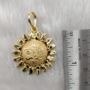 916 Gold Surya Pendant