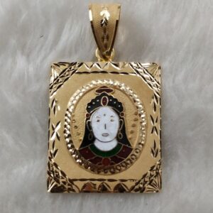 Chehar Maa Minakari Pendant