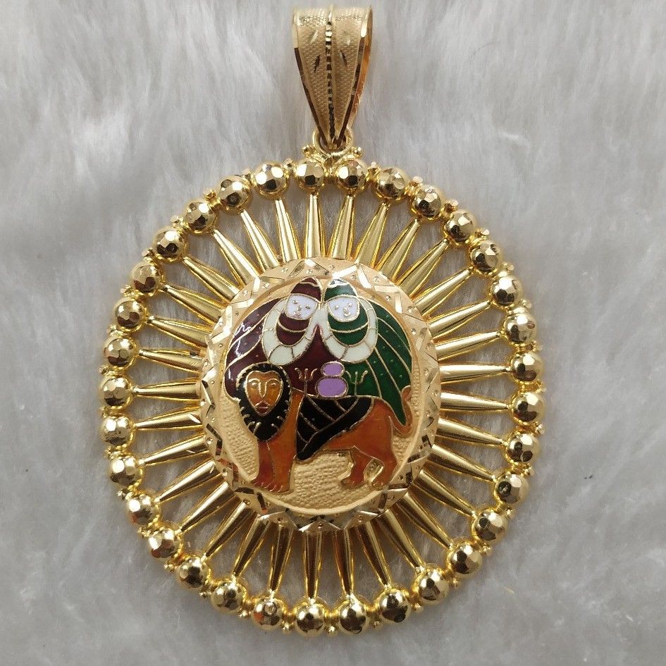 Chamunda Maa Minakari Pendant