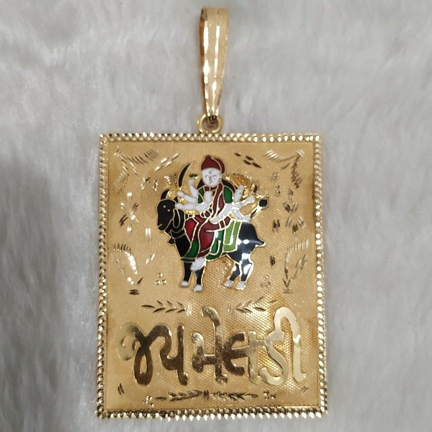 Jay Meladi Maa Minakari Pendant