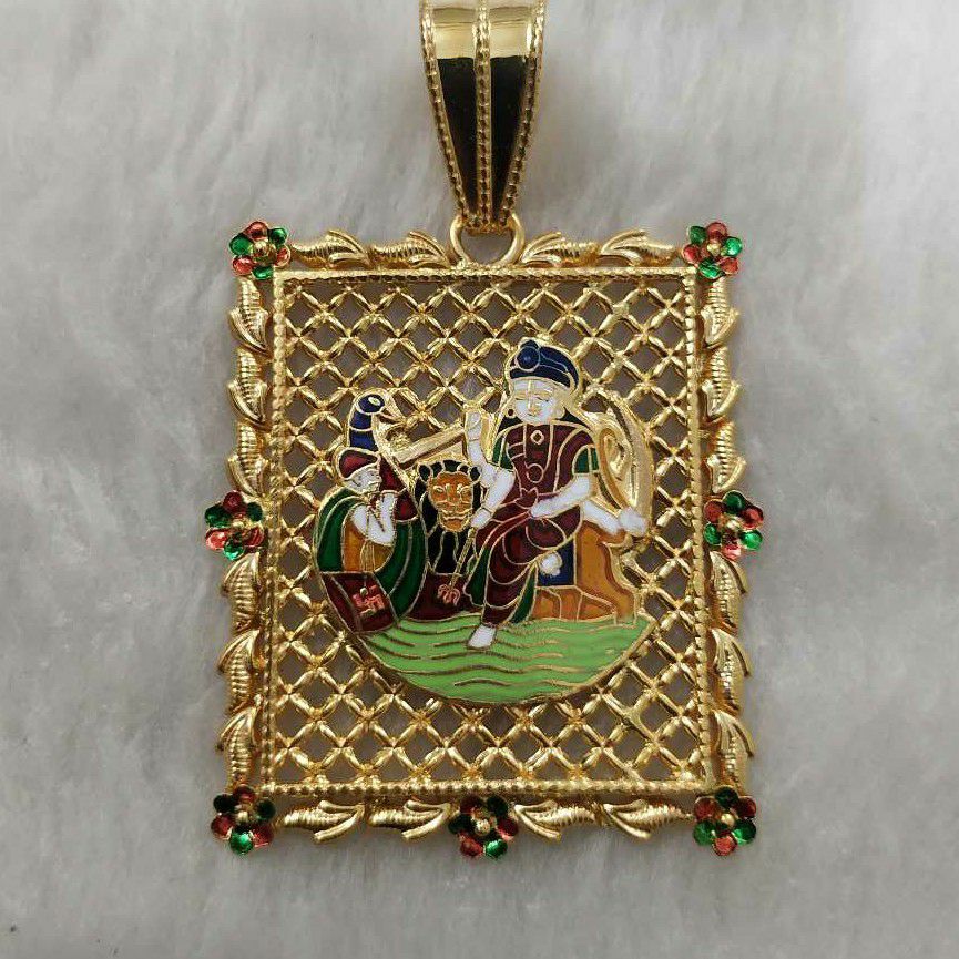 Vahanavati Maa Minakari Pendant